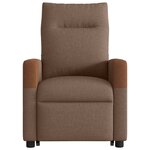 vidaXL Fauteuil de massage inclinable Marron Tissu