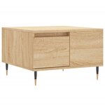 vidaXL Table basse chêne sonoma 55x55x36 5 cm bois d'ingénierie