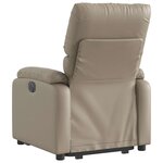 vidaXL Fauteuil inclinable électrique cappuccino similicuir