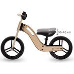 Kinderkraft Vélo Draisienne en bois UNIQ - 12 pouces - a partir de 2 ans - Couleur Noir