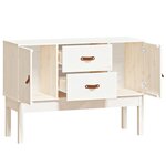 vidaXL Buffet Blanc 110x40x78 cm Bois massif de pin