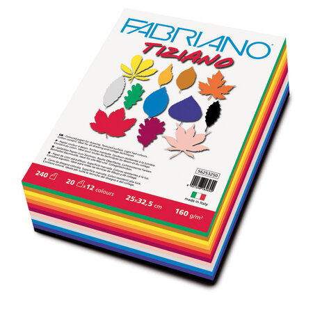 Papier Dessin Tiziano Pack 25x32 5cm 160g 12cl 240 f.