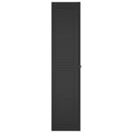 vidaXL Armoire de rangement d'extérieur noir 65x37x165 cm PP