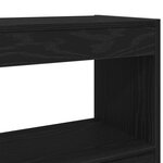 vidaXL Cabinet à livres/Cloison Chêne Noir 100x30x103cm Bois d'ingénierie