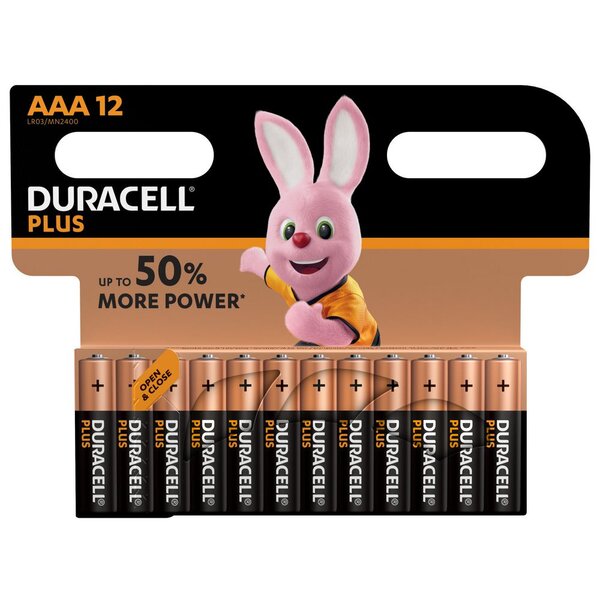 Pile alcaline AAA / LR3 Plus - Lot de 12 (paquet 12 unités)