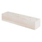 Support en bois pour fleurs séchées blanc - 21 x 4 x 5 cm