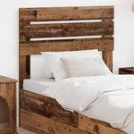 vidaXL Tête de lit Bois Ancien 100 cm Bois d'ingénierie