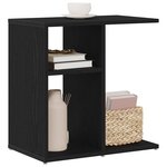 vidaXL Table d'appoint Chêne noir 50 x 30 x 50 cm Bois d'ingénierie
