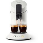 Machine à café dosette - mphilips csa210/11 original plus start - blanc