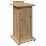 vidaXL Podium chêne artisanal 55 x 55 x 107 cm Bois d'ingénierie