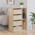 vidaXL Buffet Chêne Sonoma 60 x 33 5 x 84 cm