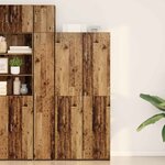vidaXL Haut Armoire 2 Pièces Bois ancien 80 x 42 x 185 cm