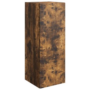 vidaXL Armoire Murale 33 x 34 5 x 90 cm Bois d'ingénierie Chêne fumé