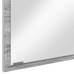 vidaXL Miroir Sonoma gris 90 x 8.5 x 37 cm Bois d'ingénierie