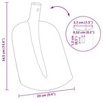 vidaXL Tête de pelle Noir 34 5 x 24 cm Acier enduit de poudre