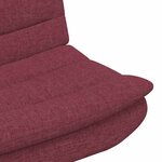 vidaXL Chaise pivotante Bordeaux 63 x 75 x 76 cm tissu