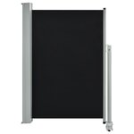 vidaXL Auvent latéral rétractable de patio 120 x 300 cm Noir