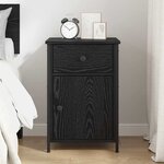 vidaXL Cabinet de chevet Chêne noir 40 x 42 x 60 cm Bois d'ingénierie