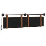 vidaXL Tête de lit suspendue Marron PU antique