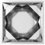 vidaXL Jardinière Argent 50 x 50 x 75 cm Acier galvanisé