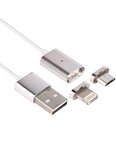 Câble USB vers micro-usb et Lightning avec embout amovible