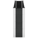 vidaXL Jardinière surélevée Noir 200 x 30 x 72 cm WPC et Aluminium