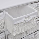 vidaXL Armoire de rangement Blanc