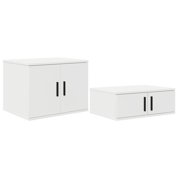 Meuble de rangement vidaXL Blanc 108x41x40 cm en bois aggloméré
