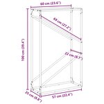 vidaXL Portant de bois chauffage blanc 60x25x100 cm