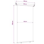 vidaXL Store latéral de balcon 100  polyester fer acier
