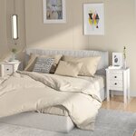 vidaXL Tables de chevet 2 Pièces Blanc 40x35x61 5 cm Bois de pin massif