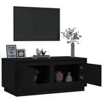 vidaXL Table basse noir 102x50x44 cm bois d'ingénierie