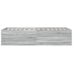 vidaXL Cadre de lit sonoma gris 100x200 cm bois d'ingénierie