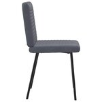 vidaXL Chaises à manger lot de 4 Gris foncé Velours