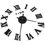 vidaXL Horloge murale 3D Design moderne Noir 100 cm XXL