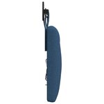 vidaXL Tête de lit suspendue Avec lumière LED Bleu Tissu