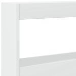 vidaXL Armoire tête de lit avec LED blanc 180x17x102 cm