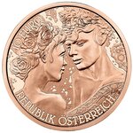 Pièce de monnaie 10 euro Autriche 2021 – Rose