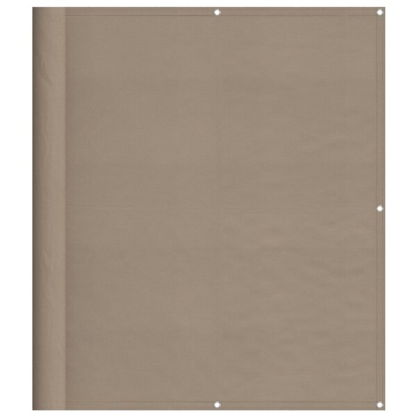 vidaXL Écran de balcon taupe 120x1000 cm 100  polyester oxford