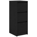 vidaXL Buffet chêne noir 29 5x34x76 cm bois d'ingénierie