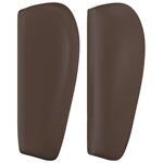 vidaXL Tête de lit avec oreilles Marron 147x23x78/88 cm Similicuir