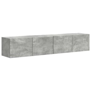 vidaXL Meuble TV mural 2 Pièces Béton 60 x 31 x 29.5 cm Bois d'ingénierie