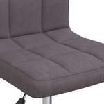 vidaXL Chaise pivotante de bureau Taupe Tissu