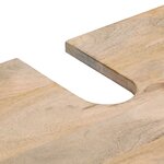 vidaXL Armoire lavabo de salle de bain bois massif de manguier