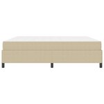 vidaXL Cadre de lit avec matelas Gris Vert Clair 200 x 200 cm tissu