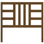 vidaXL Tête de lit Marron miel 106x4x100 cm Bois massif de pin