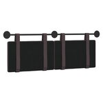 vidaXL Tête de lit suspendue Marron foncé Tissu