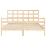 vidaXL Cadre de lit sans matelas 160x200 cm bois massif