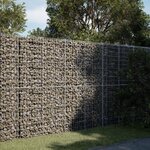 vidaXL Panier gabion avec couvercle 200x100x200 cm fer galvanisé