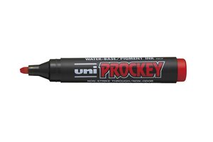 Marqueur PROCKEY PM126 Pte biseautée large 5,7mm Rouge UNI-BALL